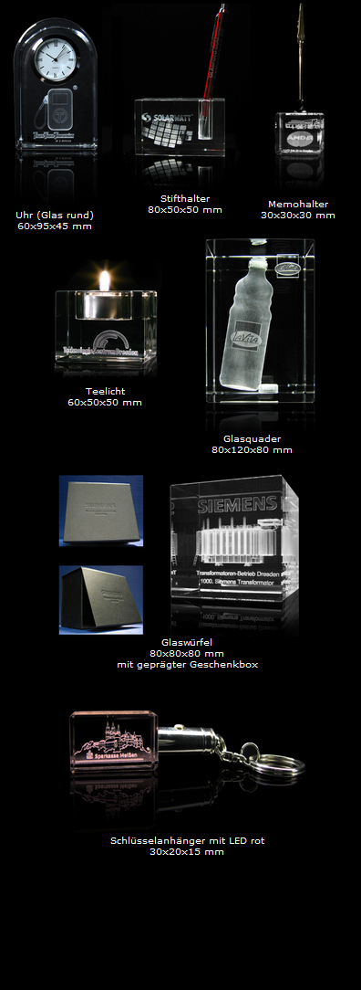 Hochwertige Werbemittel von Glasfoto.com