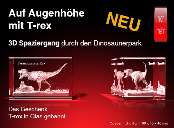 Dinosaurier - der T-rex als 3D-Abbild