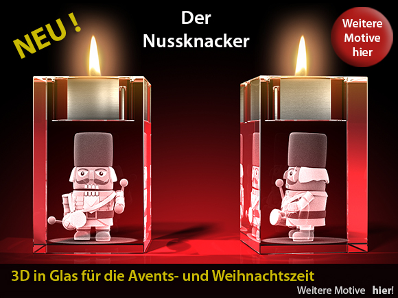 Neues Advents-Teelicht - Nussknacker 