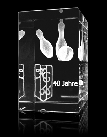 Jubiläumsgeschenk - Kegelclub - Quader