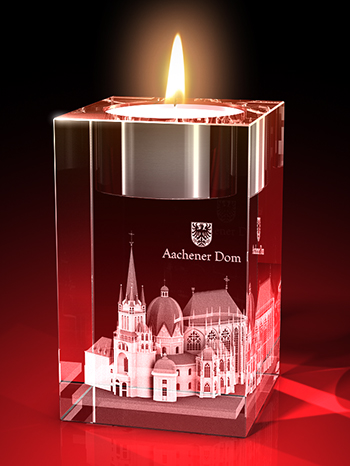 Aachener Dom - Teelichthalter – GLASFOTO.COM