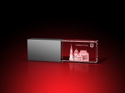 Aachener Dom – USB-Stick, LED weiß, 16 GB – GLASFOTO.COM