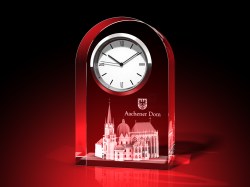 Aachener Dom - Uhr, Glas eckig liegend – GLASFOTO.COM