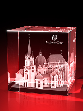 Aachener Dom – Würfel (80 x 80 x 80) – GLASFOTO.COM