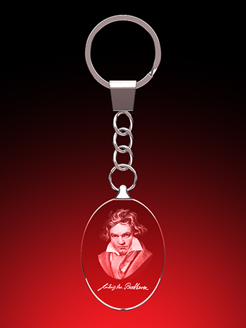 Beethoven - Anhänger oval – GLASFOTO.COM