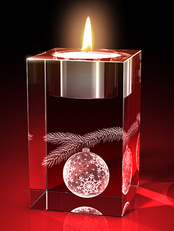 Eine Christbaumkugel im Glas vollendet Ihre Weihnachtsdekoration. Jetzt bestellen bei GLASFOFO.COM.