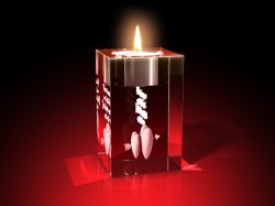 Zwei Herzen + Pass auf dich auf - Teelicht – GLASFOTO.COM