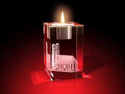 Dom München - Teelicht (50 x 80 x 50) – GLASFOTO.COM