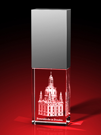 Dresden Souvenirs : Frauenkirche Dresden - USB Stick aus Glas