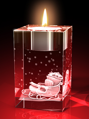 Advents-Teelicht Geschenkeschlitten – GLASFOTO.COM