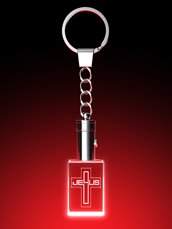 Schriftzug 'Jesus' - LED Leuchte – GLASFOTO.COM