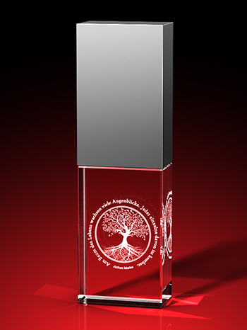 Baum des Lebens - USB-Stick, LED weiß, 16 GB – GLASFOTO.COM