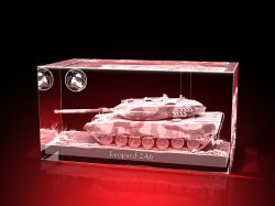 Magent Geschenkbox Glasfoto Kristallglas 