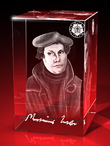 Martin Luther - Quader zu 500 Jahren Reformation – GLASFOTO.COM