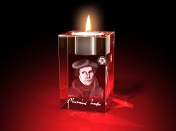 Martin Luther - Teelichthalter zum Luther Jahr – GLASFOTO.COM