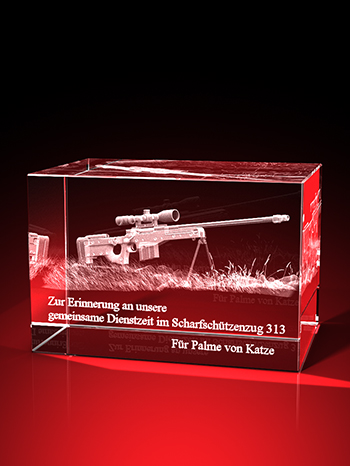 Scharfschützengewehr - Quader (90 x 60 x 60) – GLASFOTO.COM