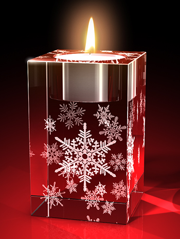 Advents-Teelicht Schneeflocken - Teelicht – GLASFOTO.COM