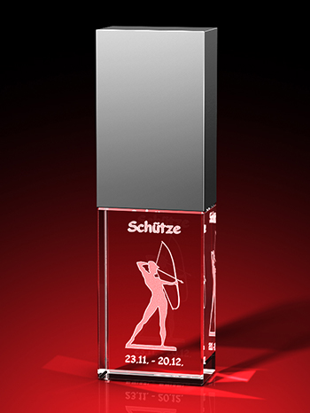 Sternzeichen Schütze - USB-Stick, LED weiß, 64 GB (30 x 18 x 10) – GLASFOTO.COM