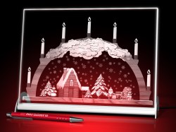 Schwibbogen LED beleuchtet - Querformat – GLASFOTO.COM