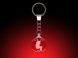 Sternzeichen Stier - Schlüsselanhänger bei GLASFOTO.COM
