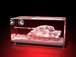 Magent Geschenkbox Glasfoto Kristallglas 