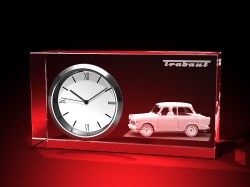 Trabant 601 - Limousine - Uhr, Glas eckig