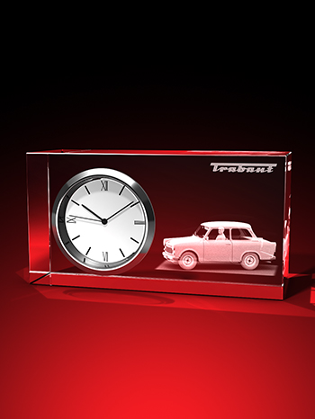  Trabant 601 - Limousine - Uhr, Glas eckig – GLASFOTO.COM