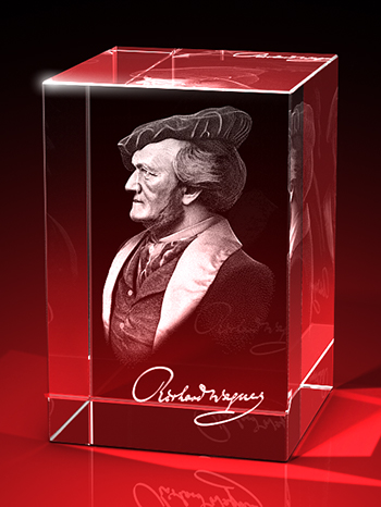 Richard Wagner - Quader (40 x 60 x40) als Souvenir – GLASFOTO.COM