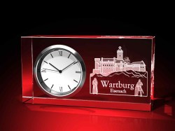 Wartburg - Uhr, Glas eckig – GLASFOTO.COM