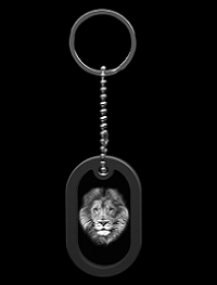 Löwen – Dog Tag – Anhänger mit Gravur nur bei GLASFOTO.COM