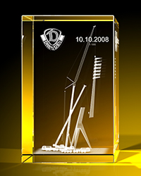 Giraffe am Kran limited Edition - Quader
