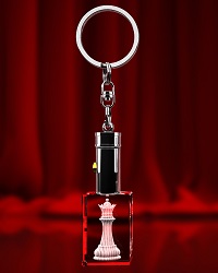 Schach Schlüsselanhänger - Dame - LED Leuchte – GLASFOTO.COM