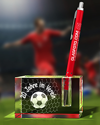 Jubiläumsgeschenk - Fussball - Stifthalter