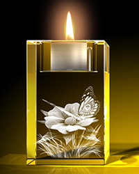 Dynamischer-Schmetterling - Teelicht