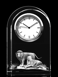 Löwen – Glasuhr – Glasuhren mit Löwen Bildern bei GLASFOTO.COM