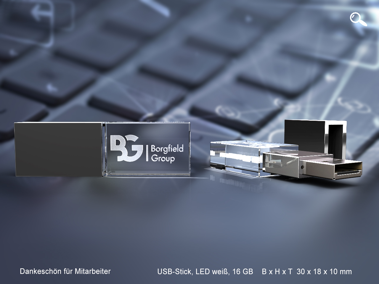 Mitarbeitergeschenk - Borgfield Group - USB-Stick